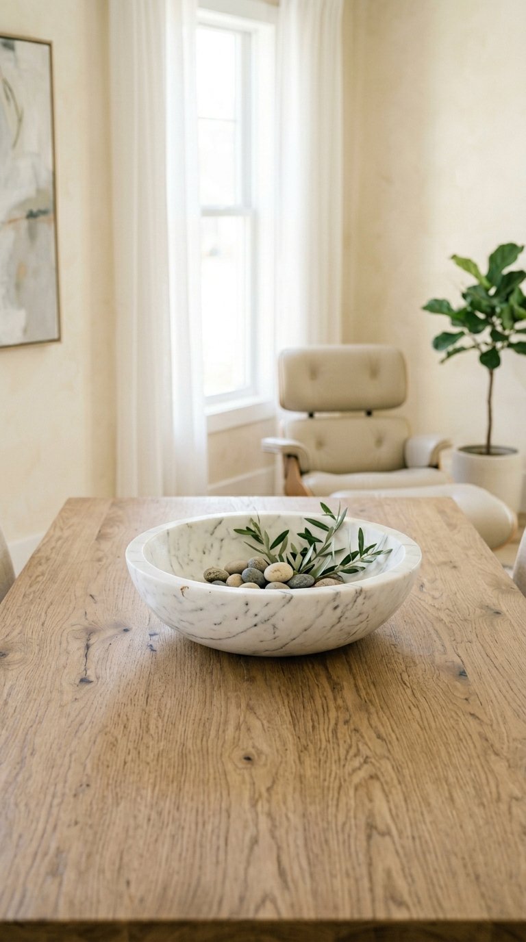 Marble or Stone Decorative Bowl 