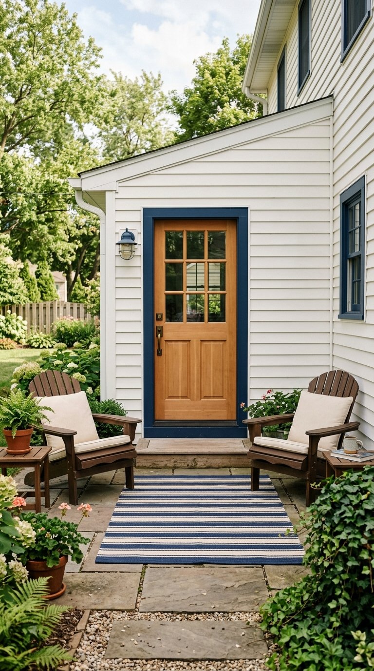 Match Your Rug Color to Your Home's Exterior Trim