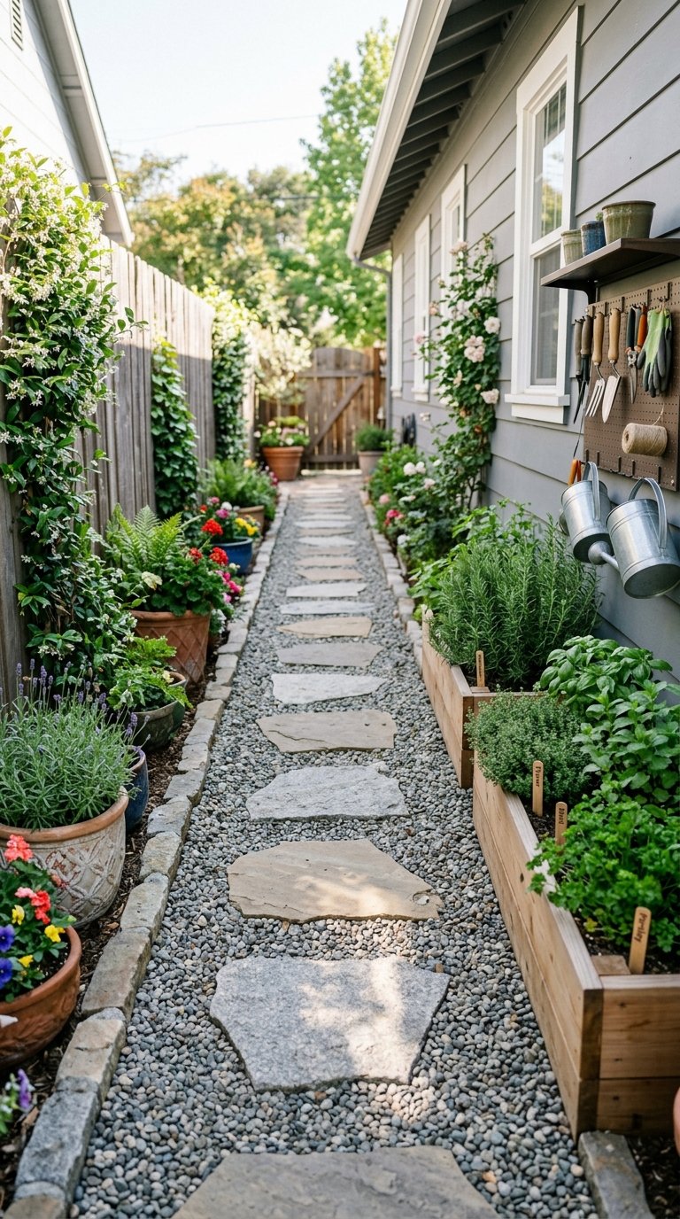 Maximize a Side Yard Passage