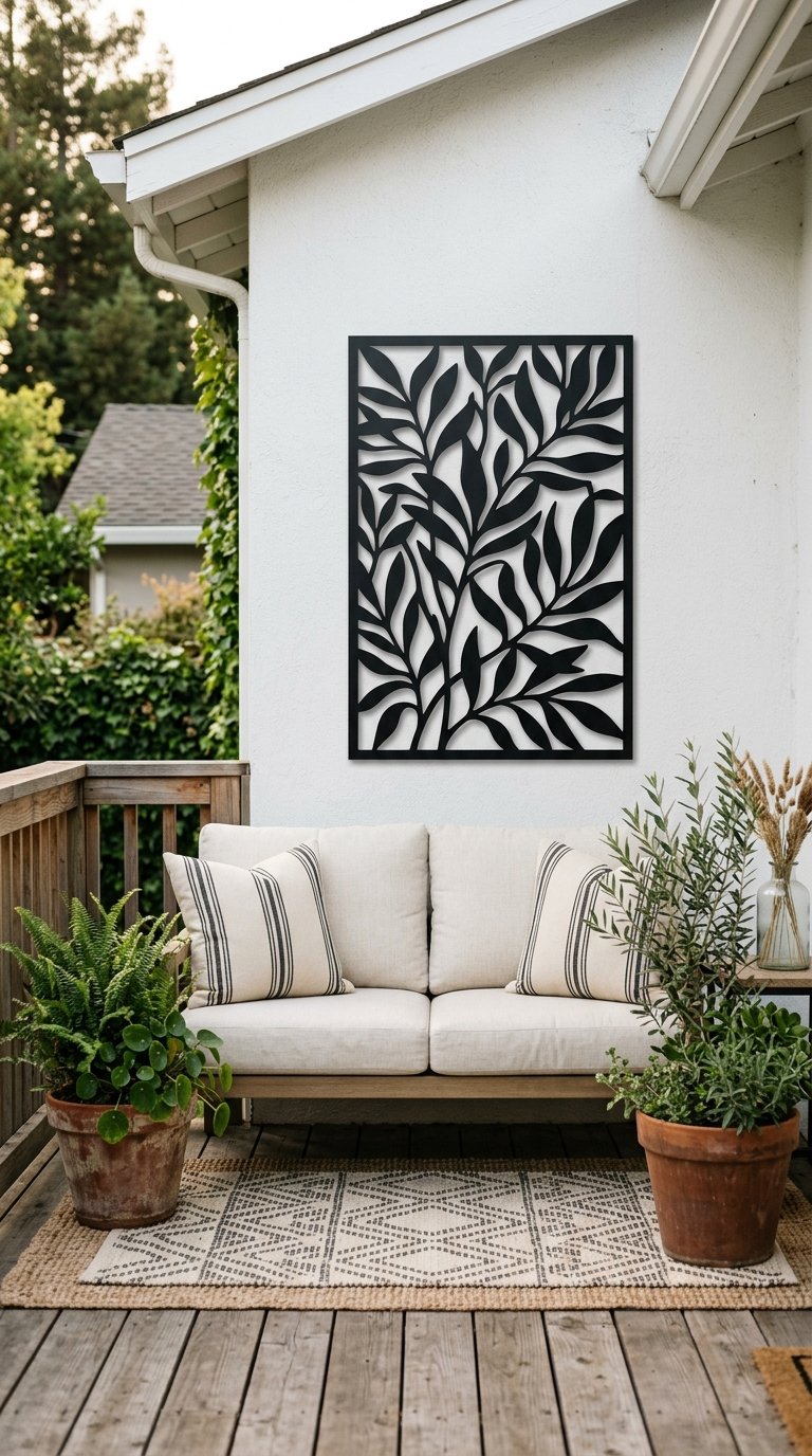 Mount Outdoor Wall Art on the House Exterior Wall