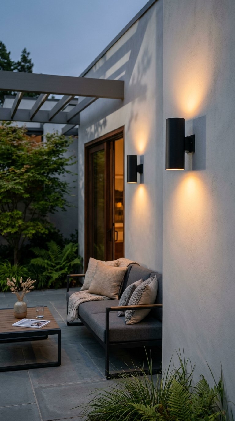 Mount Outdoor Wall Sconces in Matte Black Finish