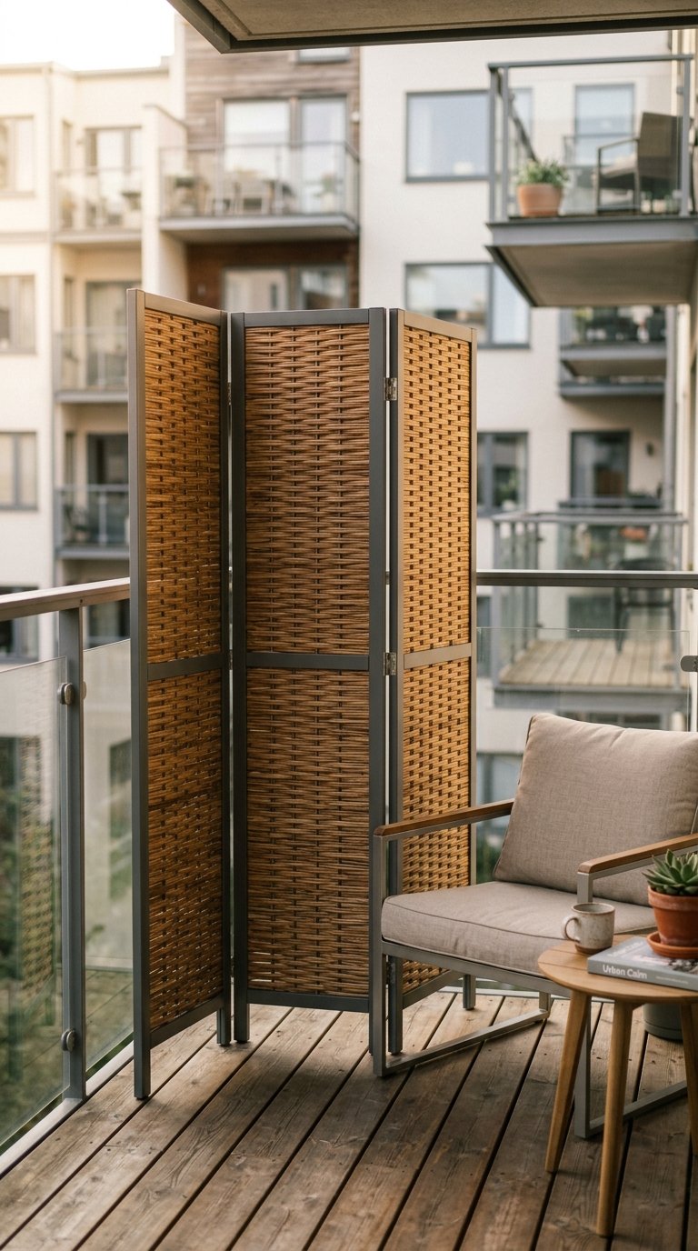 Mount a Freestanding Privacy Screen Panel