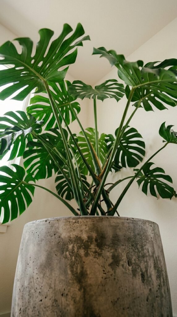 One Living Plant as the Room's Organic Element
