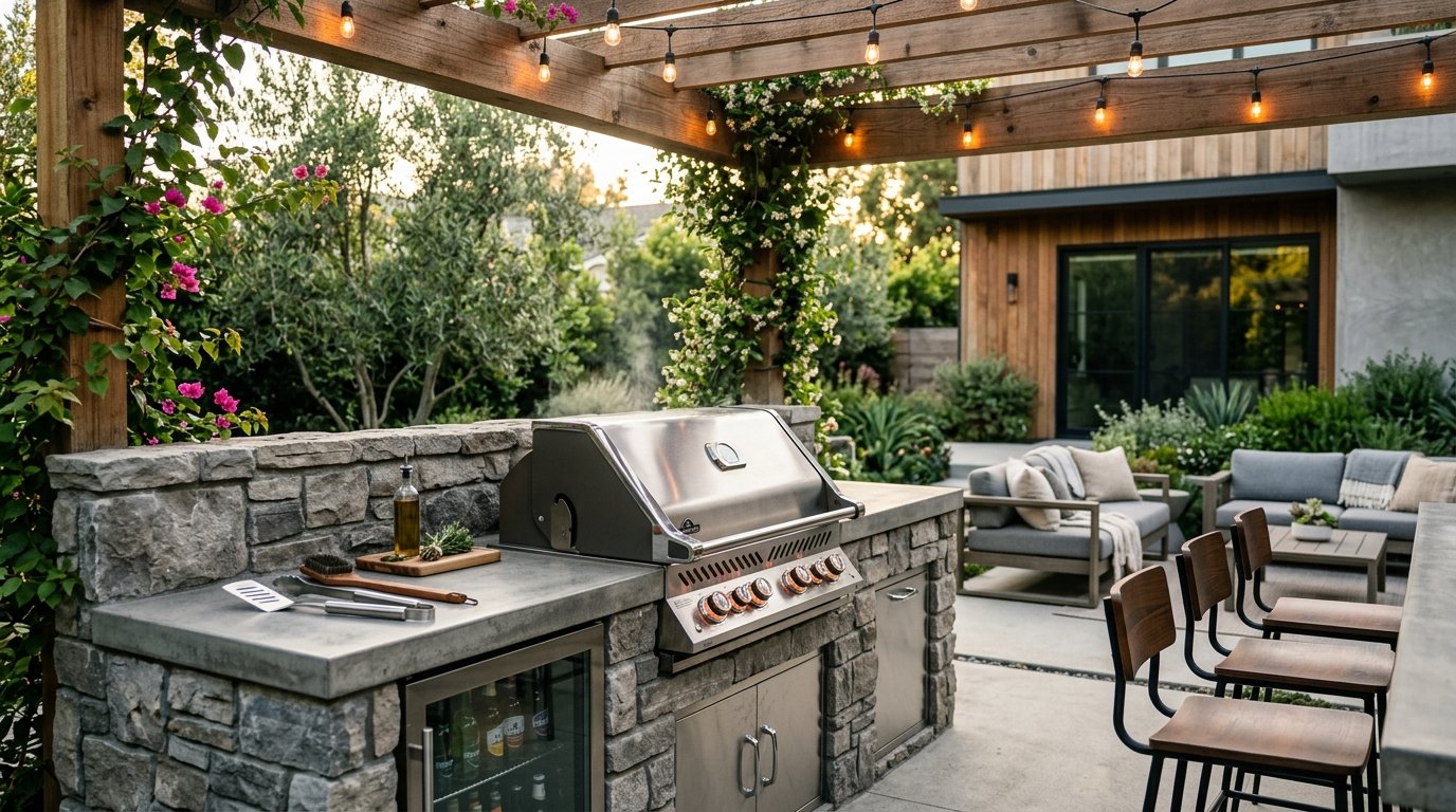 Outdoor BBQ Area Ideas