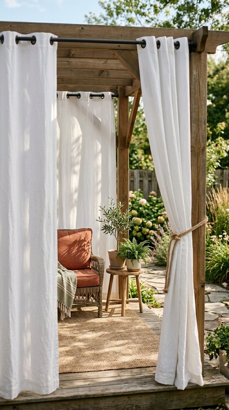Outdoor Curtains for Privacy on a Budget