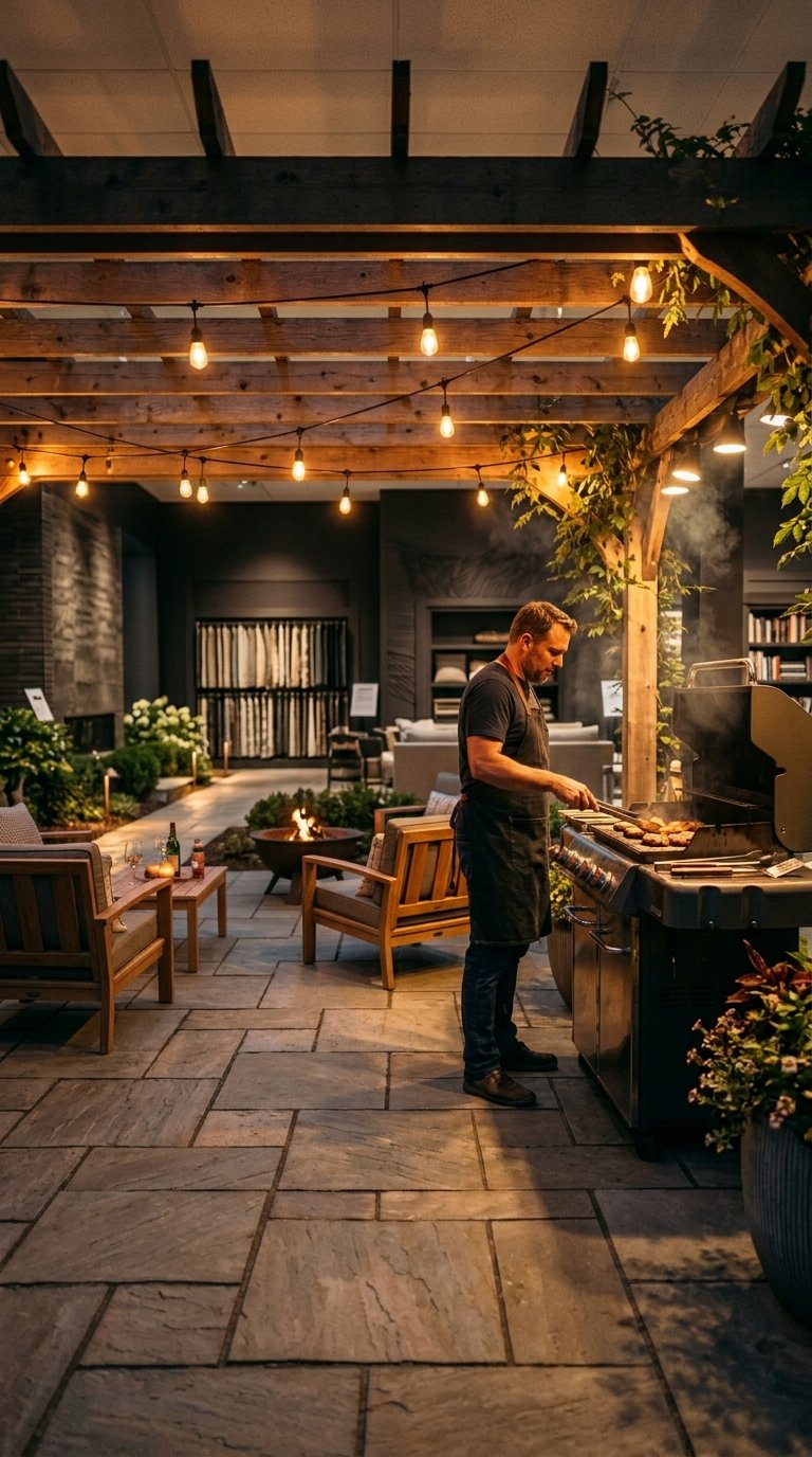 Outdoor Lighting for Evening BBQ Sessions