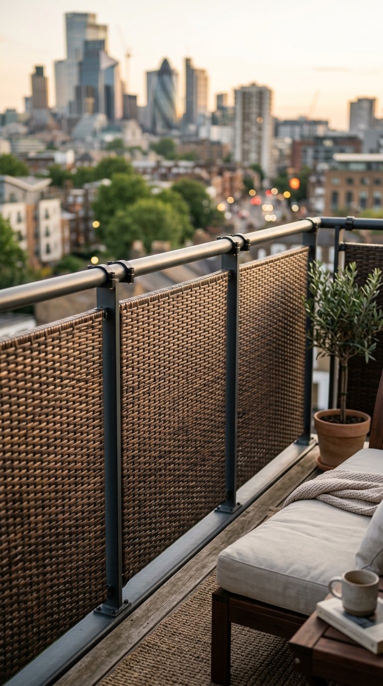 Outdoor Privacy Screens Made From Polyrattan