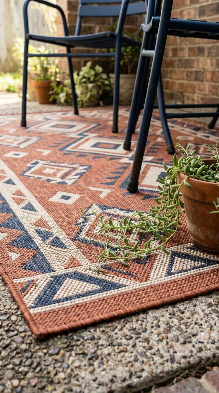 Outdoor Rug Sized to the Full Floor Area