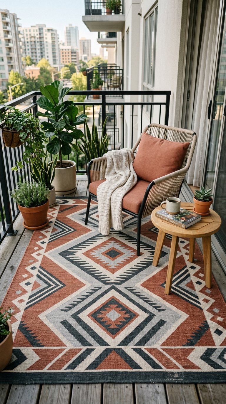 Outdoor Rug to Ground the Space