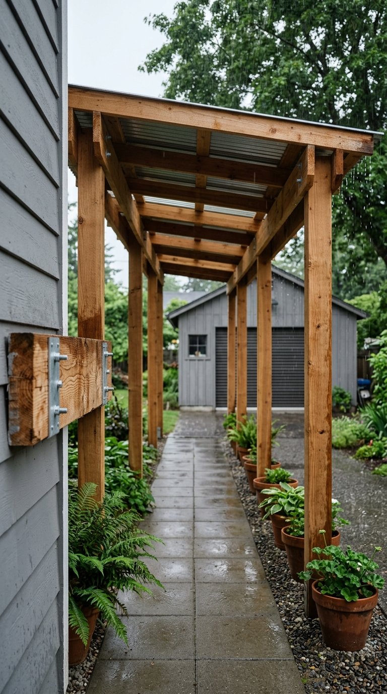 Pergola That Connects Two Structures