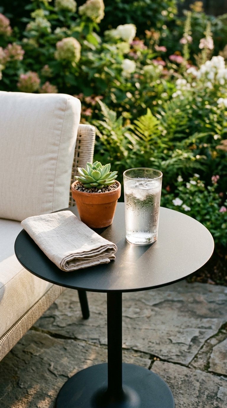 Place Outdoor Side Tables at Every Seat