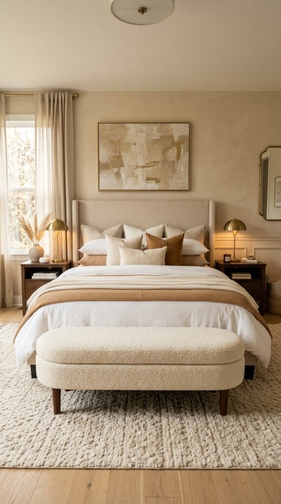 Place a Low Bench at the Bed Foot