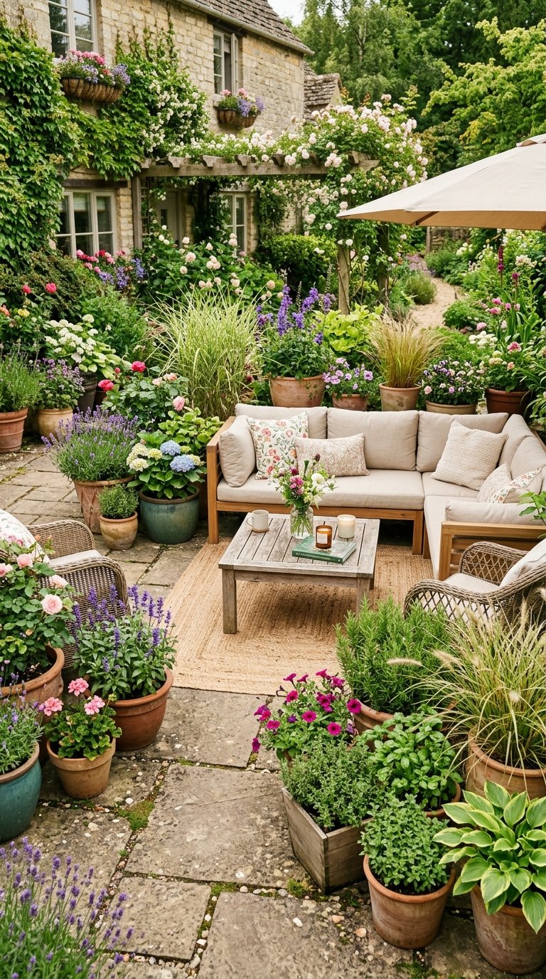 Plant a Container Garden Along the Perimeter