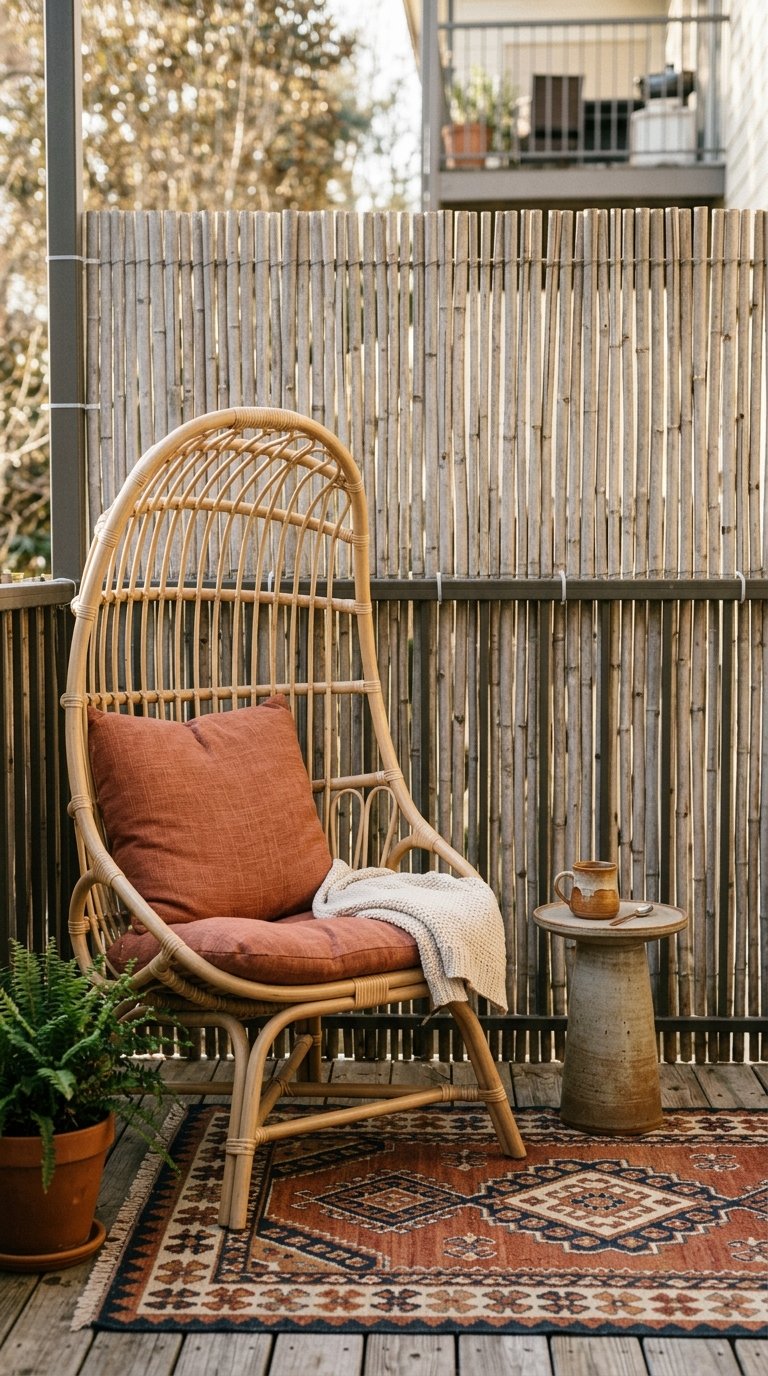 Privacy With a Bamboo or Reed Screen