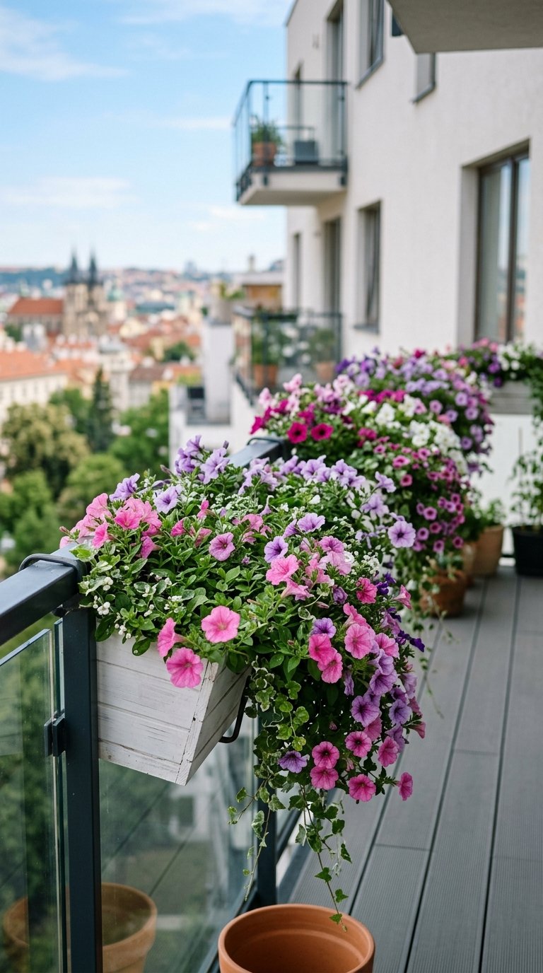 Railing Planter Boxes for Vertical Garden Space