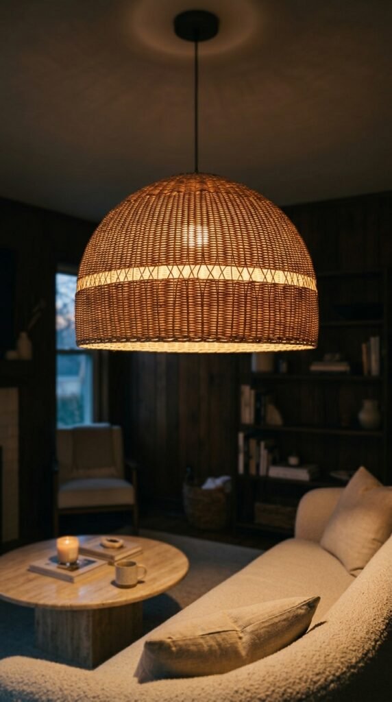 Replace Ceiling Lights With a Sculptural Pendant