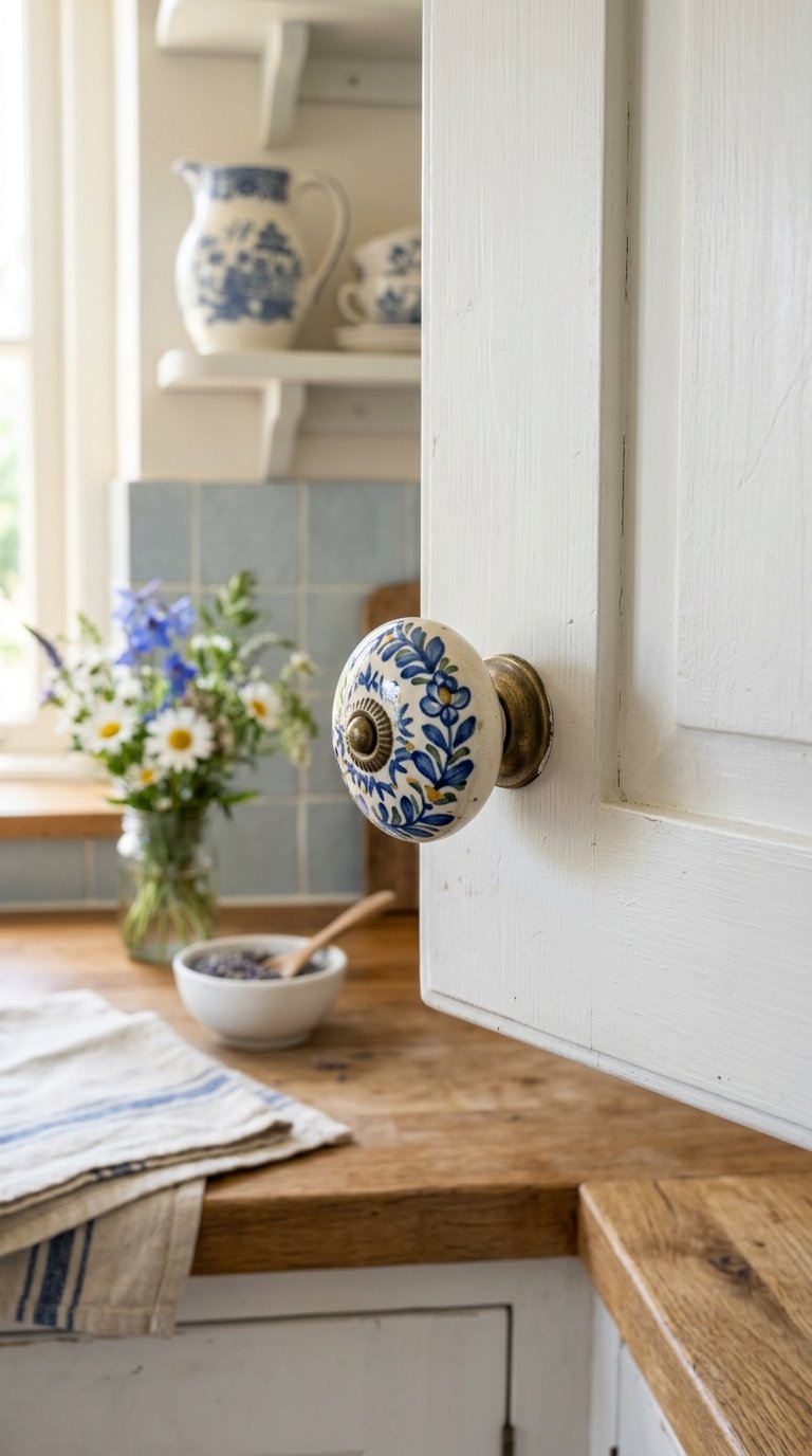 Replace Metal Hardware With Ceramic or Porcelain Knobs