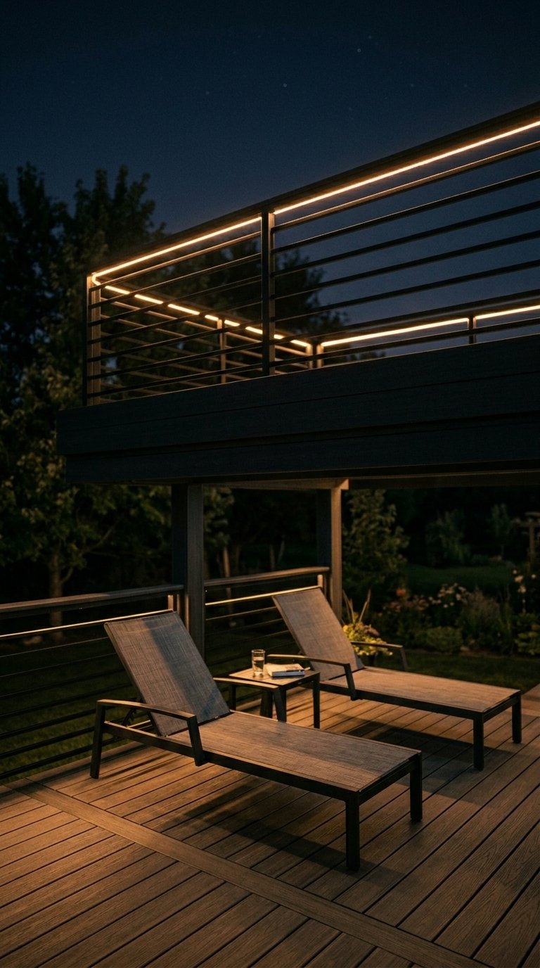 Rope Lights Under Deck Railings