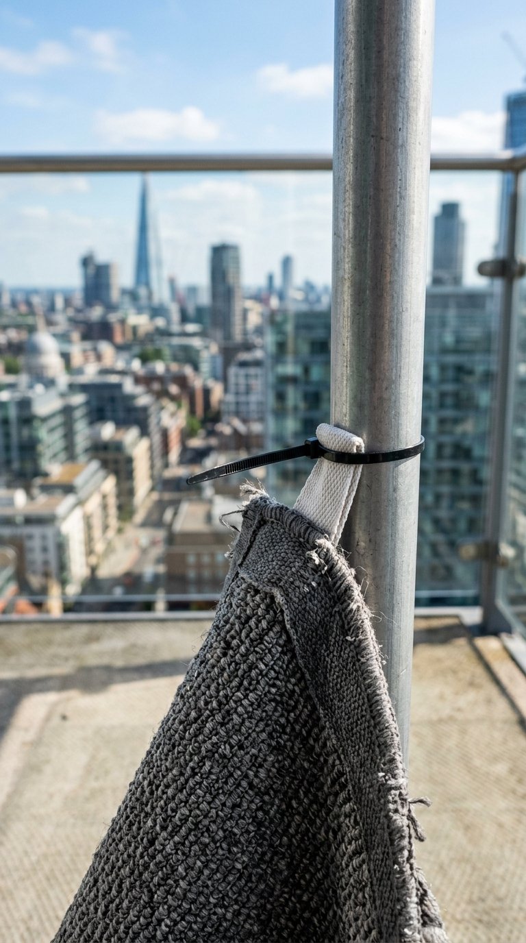 Rugs With Cable-Tie Loops for Windy Balconies