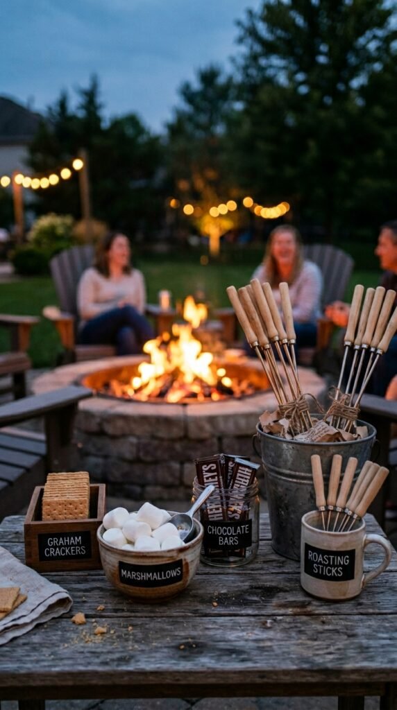 Set Up a S'mores or Fire Pit Station