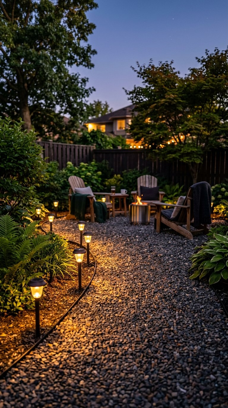 Solar Pathway Lights Around the Corner Edge