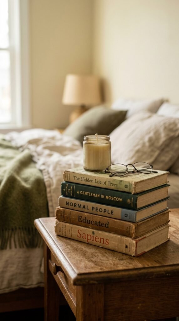 Stacked Books as Decor Objects