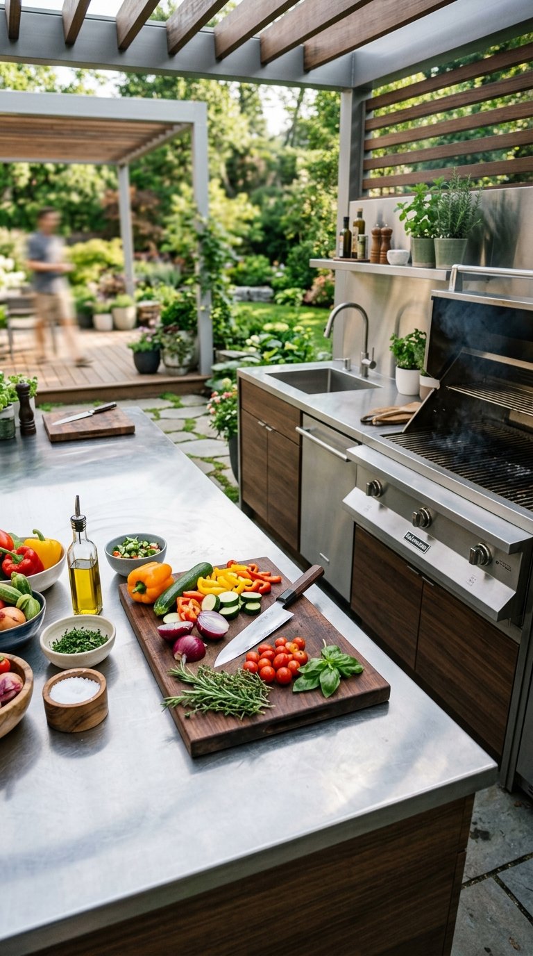 Stainless Steel Prep Counter