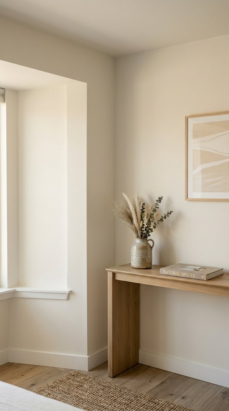 Start With Warm White or Sand-Toned Walls