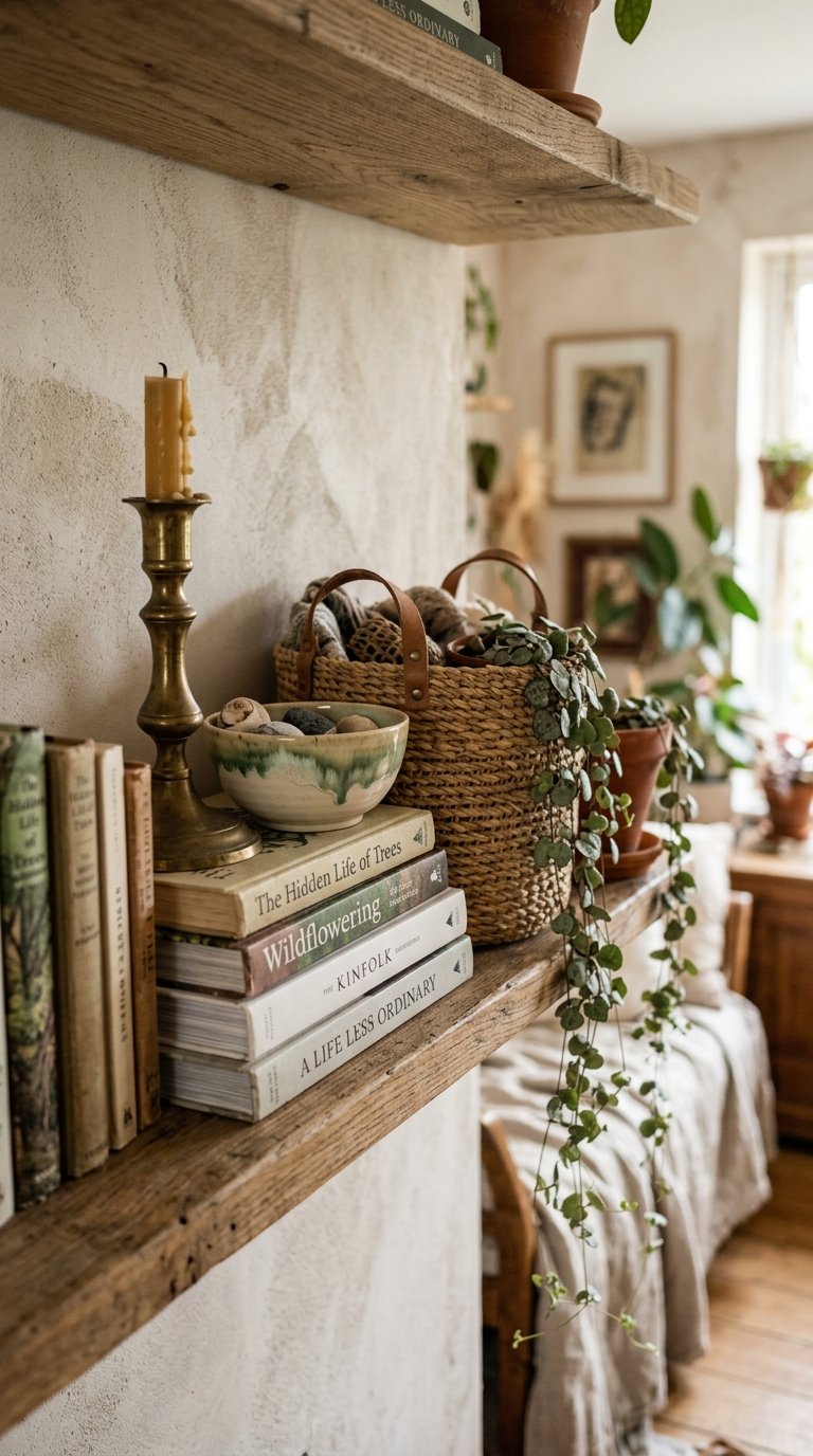 Style a Shelf With Collected Objects Rather Than Matching Sets