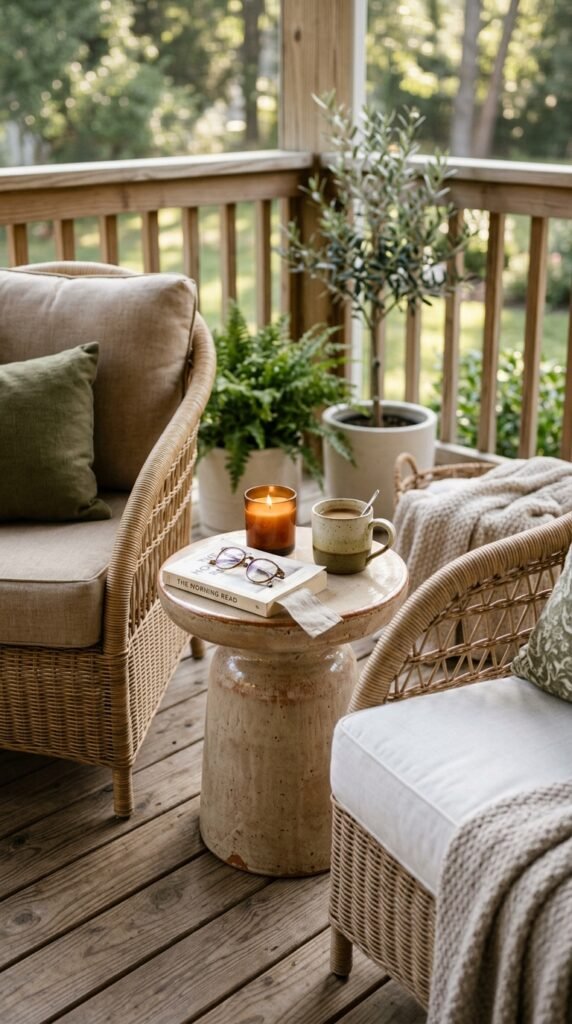 Style a Side Table Between Seating