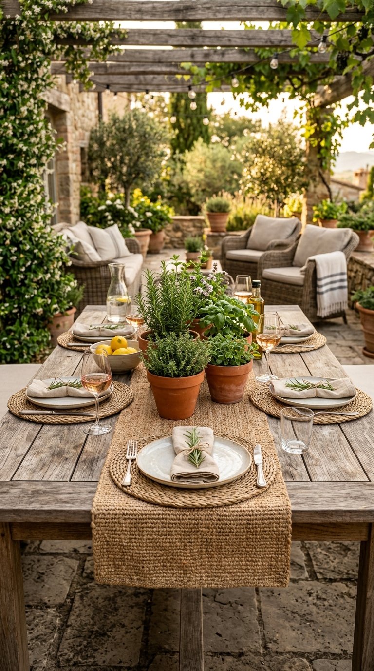 Style an Outdoor Dining Table for Everyday Use