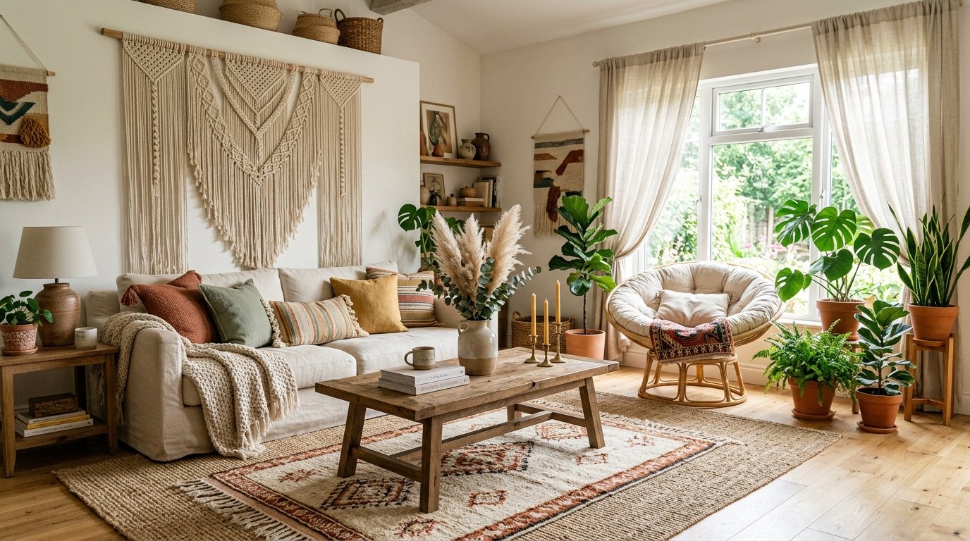 Summer Boho Living Room Ideas