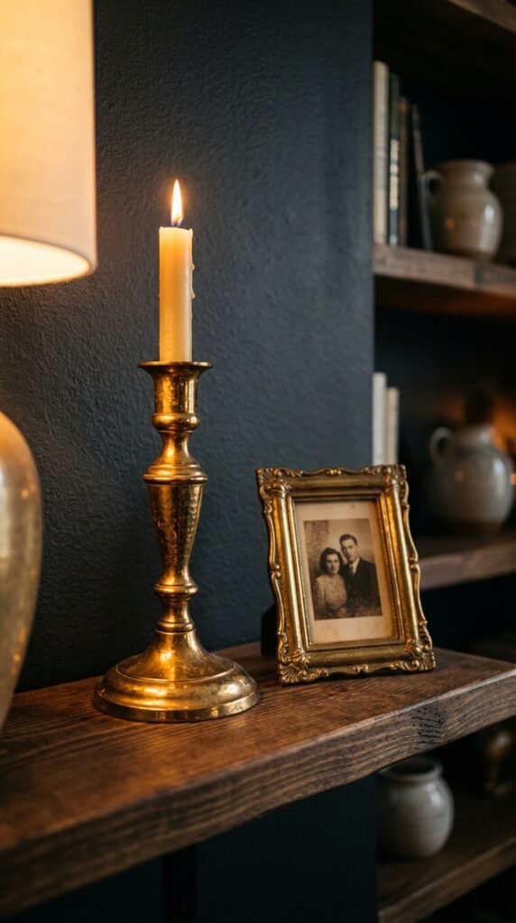 Use Brass or Aged Bronze Metal Accents