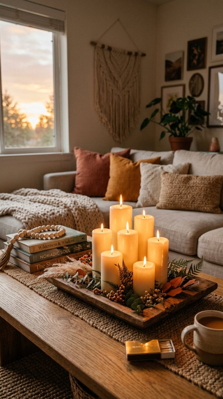 Use Candles in Varying Heights as Your Primary Lighting Layer