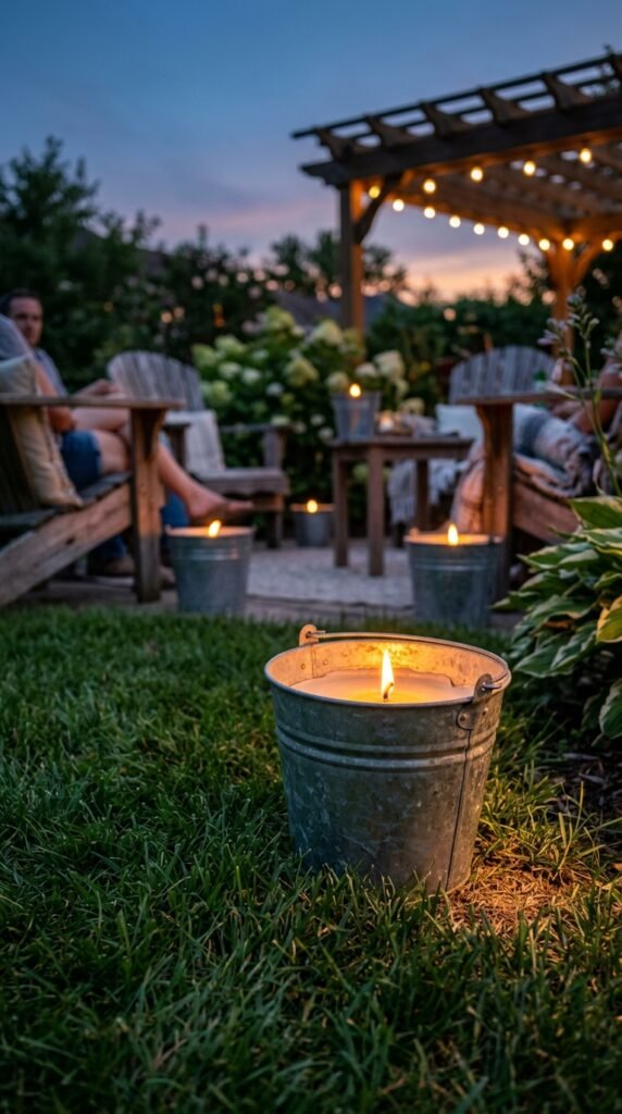 Use Citronella Candles as Functional Decor