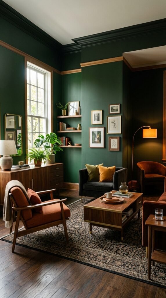 Use Dark Green as a Sophisticated Alternative to Black