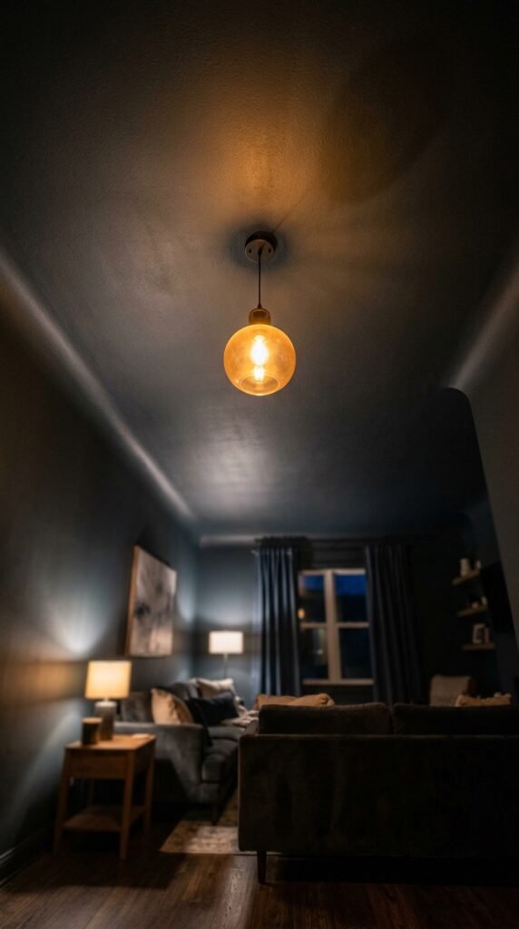 Use Dark-Painted Ceilings for Full Enclosure