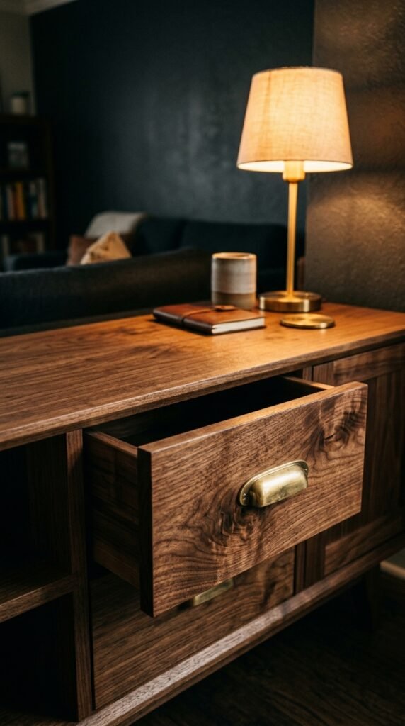 Use Dark Wood Furniture With Rich Grain