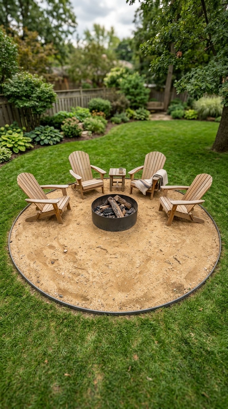 Use Gravel or Decomposed Granite Around the Fire Pit