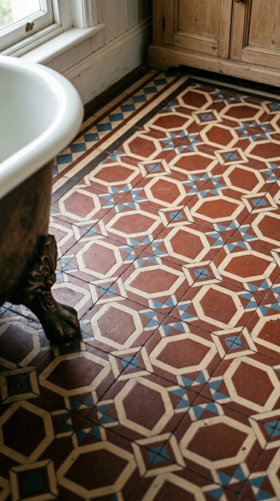Use Patterned Encaustic or Cement Tile
