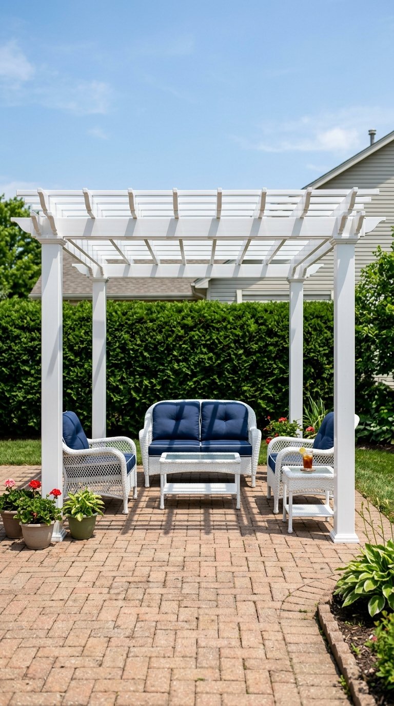 Use Vinyl Pergola Kits to Skip the Cutting