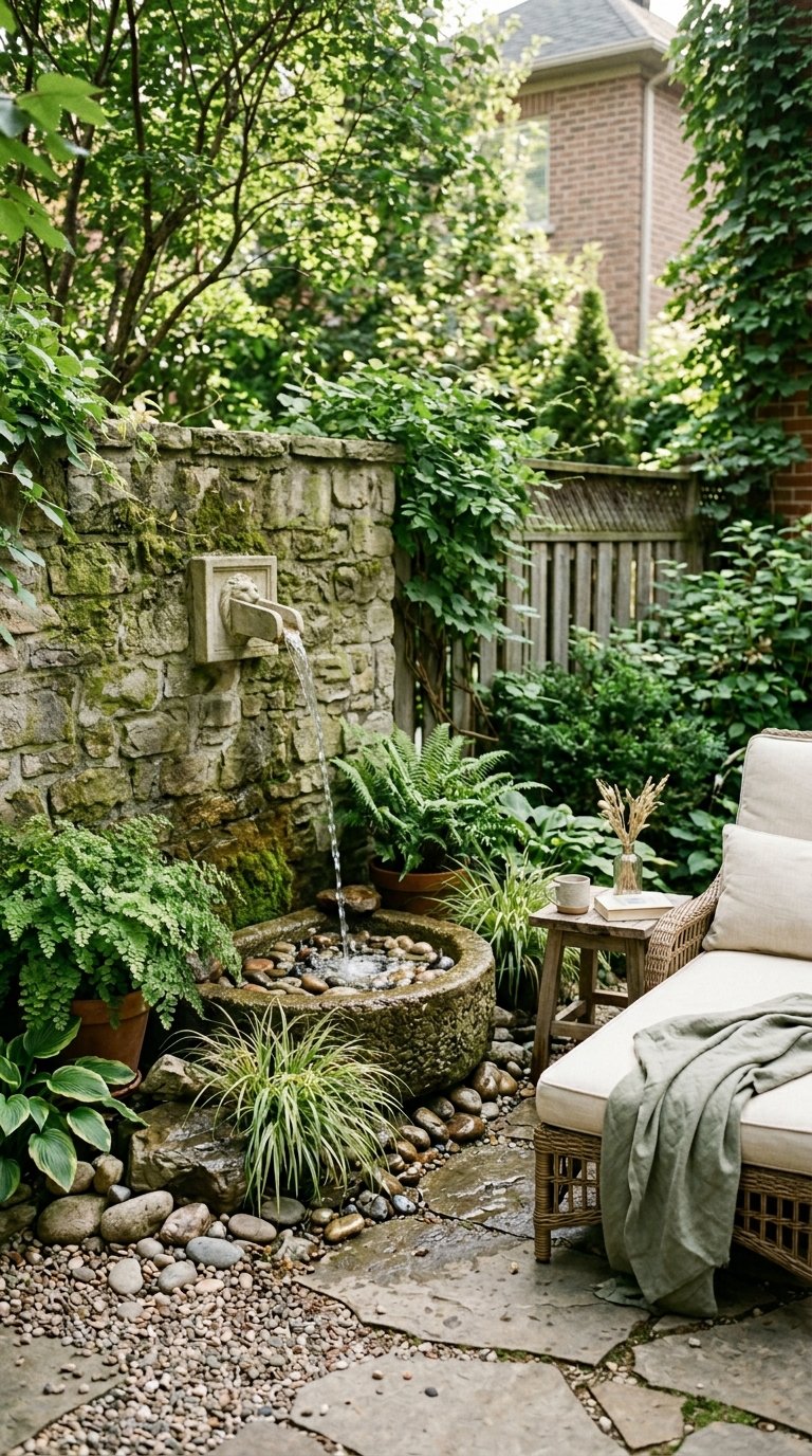 Use a Small Water Feature for Ambiance