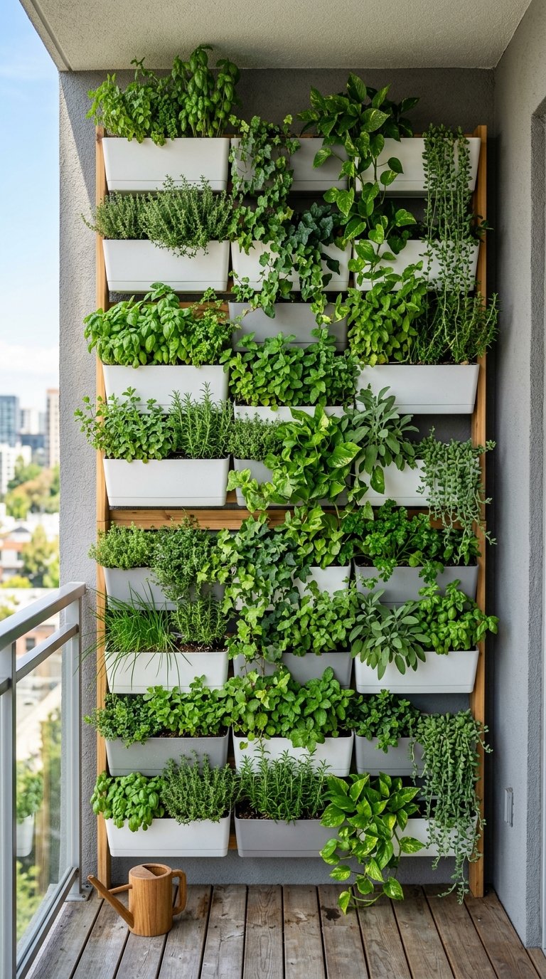Vertical Wall Planter for a Living Green Wall
