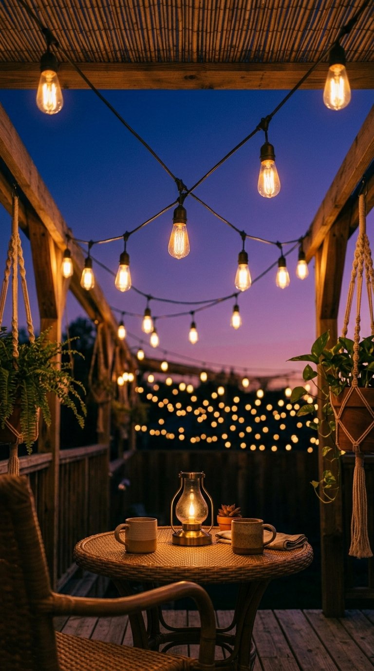 Vintage Bulb Lights Overhead