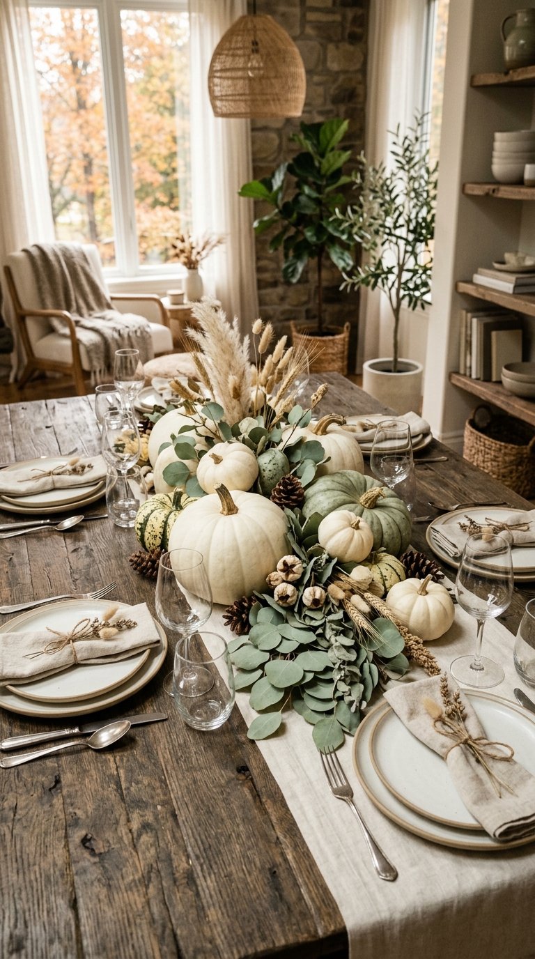 Wax Gourd or Decorative Pumpkin Cluster for Fall