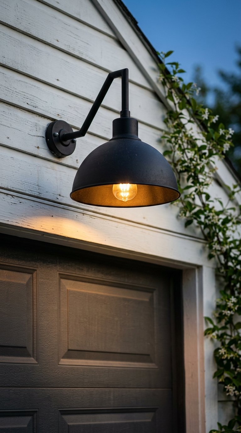 a Barn Light or Gooseneck Fixture Over the Garage or Door