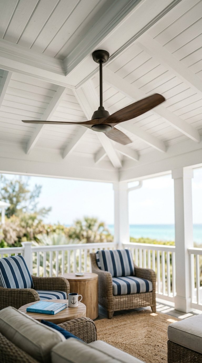 a Ceiling Fan for Heat and Bug Control