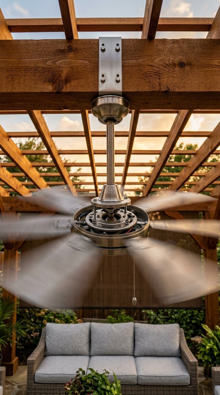a Ceiling Fan to Keep Air Moving
