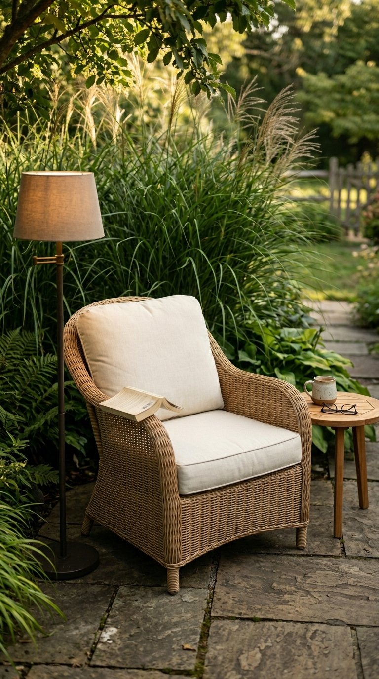 a Dedicated Reading Nook Within the Sitting Area