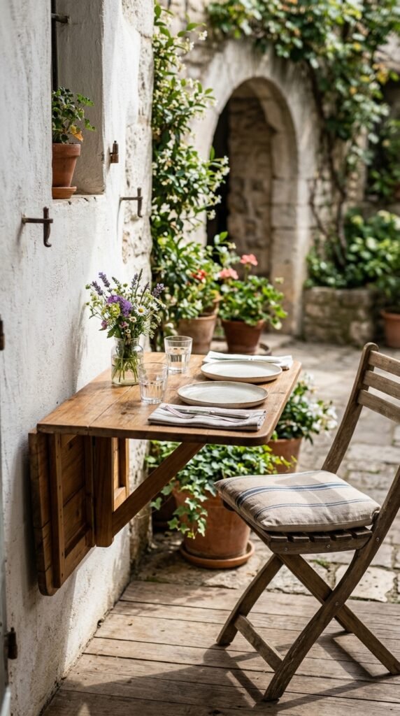 a Folding or Wall-Mounted Table